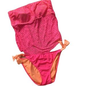 3/10 Strapless tankini